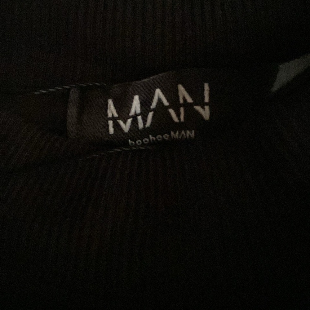 Boohoo Black Crewneck Men's Sweater - Picture 2 of 7